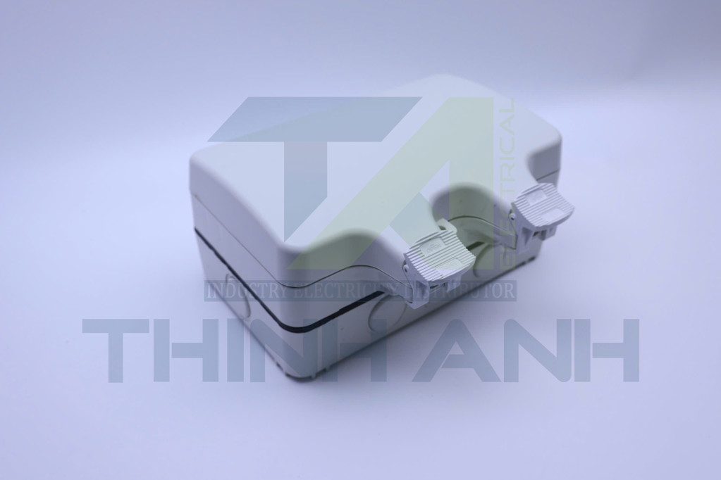 Hộp đựng 2 ổ cắm kín nước ip66 KT 20.7x17x10.2