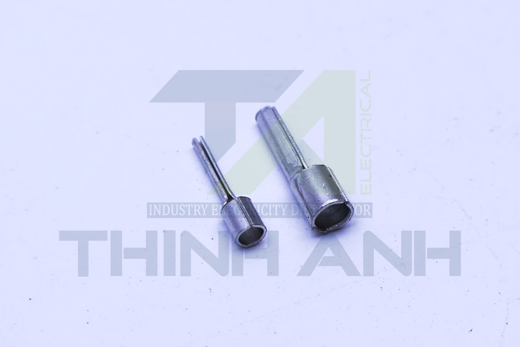 Đầu cos pin đặc tròn trần PTN