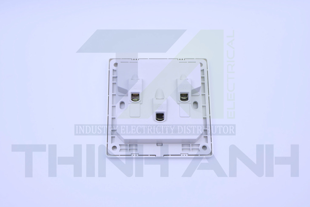 Ổ cắm 10 chấu (2 ổ 2 chấu tròn+ 2 ổ 3 chấu chéo) 86x86