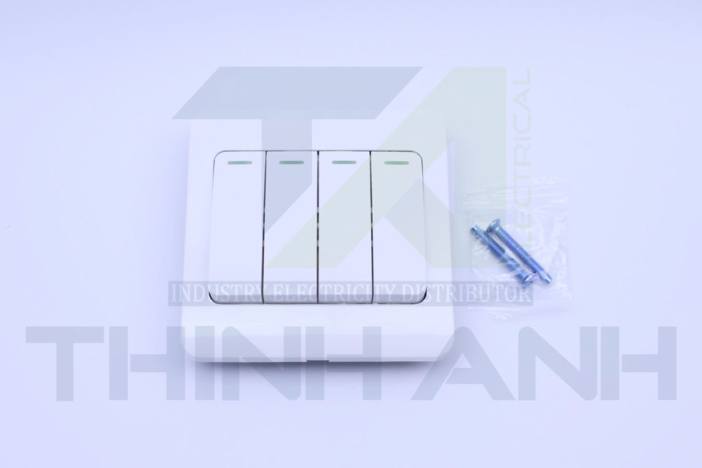 Công tắc bốn 1 chiều 86x86