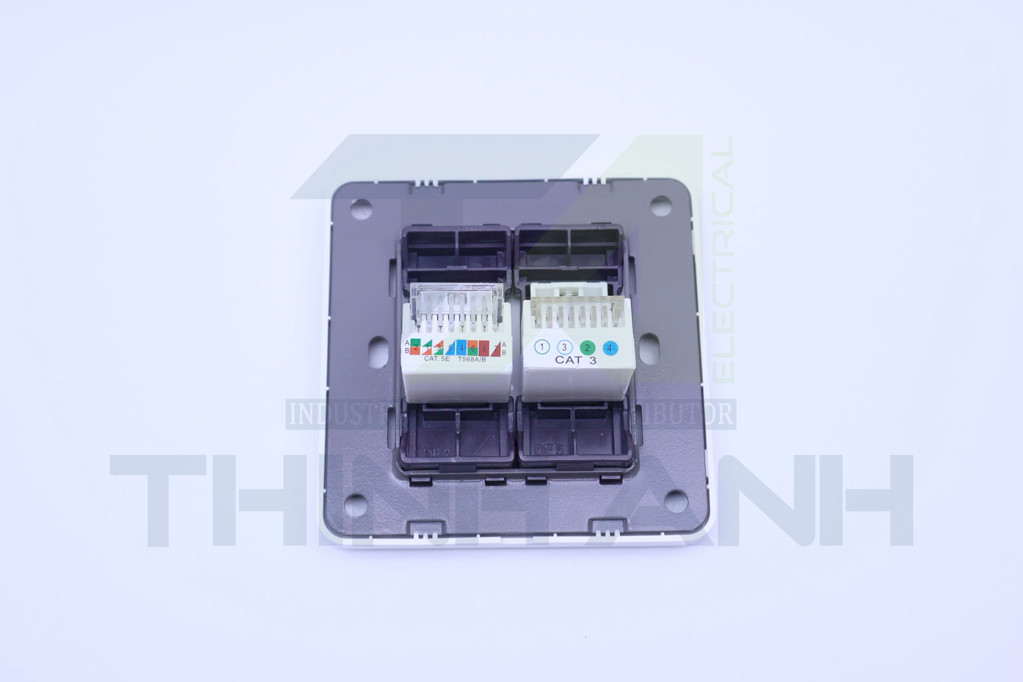 Ổ cắm mạng + điện thoại