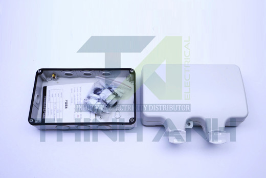 Hộp đựng 2 ổ cắm kín nước ip66 KT 20.7x17x10.2