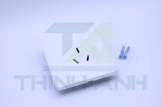 Ổ cắm 3 chân chéo 16A kích thước 86x86mm